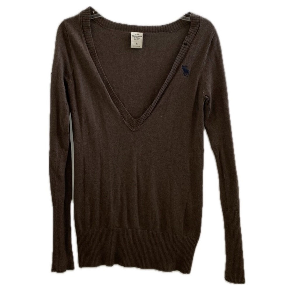 Abercrombie & Fitch V-Neck Sweater Size: Small